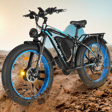 SMLRO Electric Bike for Adults, 26'' Fat Tires & 48V 22.4Ah Removable Battery, Dual Motor AWD 2000W 35MPH Ebike 21 Speed with Hydraulic Disc Brake